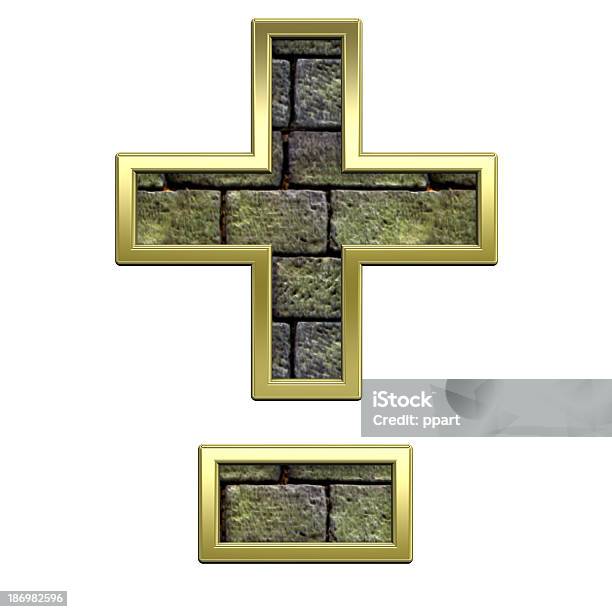 Bindestrich Minus Und Kennzeichen Von Stone Mit Gold Frame Alphabet Stockfoto und mehr Bilder von Alphabet