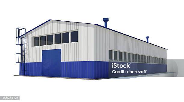 Industrial Building Stock Photo - Download Image Now - Architecture, Backgrounds, Blue
