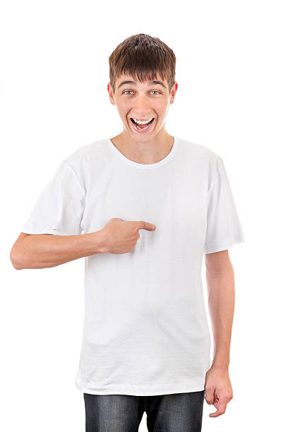 istock Teenager Pointing at himself 186984343