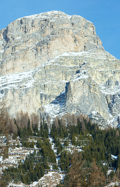 istock Beautiful winter rocky mountain landscape. 186984807