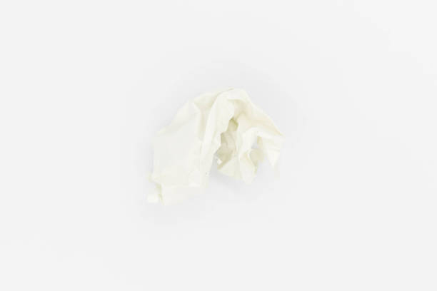 istock Old white paper texture or background for design with copy space for text or image 1869850287
