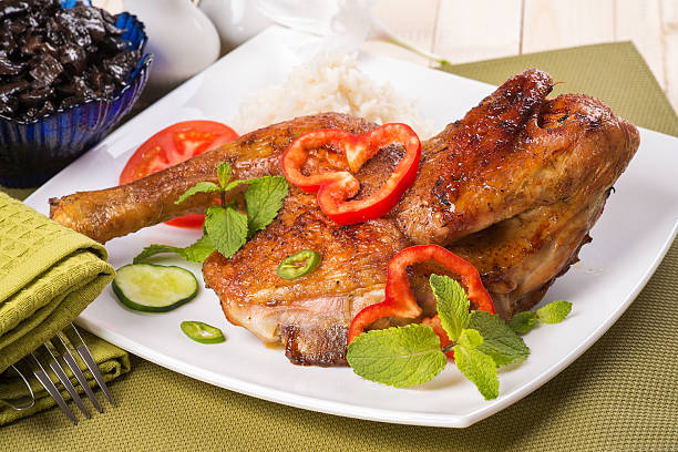 istock Chicken baked in the oven 186985844