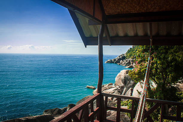 istock Seaview from bungalow in Koh Phangan 186986376