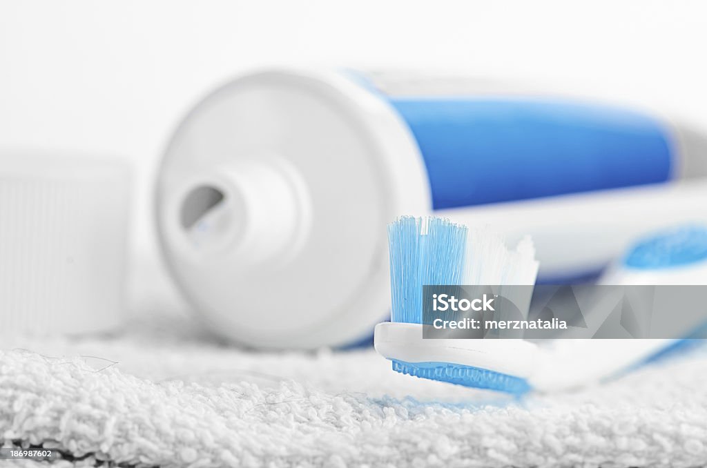 Toothpaste Blue Stock Photo