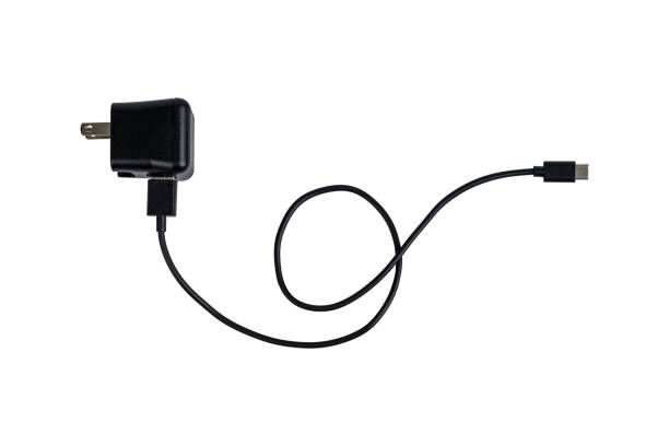 istock Smartphone charger with USB type C cable isolated on white background. 1869881600