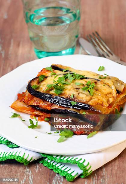 Vegetable Lasagna Stock Photo - Download Image Now - Eggplant, Lasagna, Baked