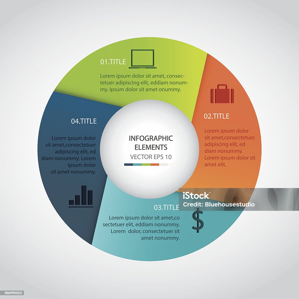 Infografiken circle - Lizenzfrei Abstrakt Vektorgrafik