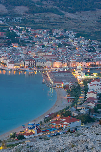 istock Night view, Pag, Croatia 186991799