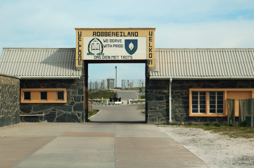 Road Sign to Aus and Olifantsbad at Etosha National Park in Kunene Region, Namibia