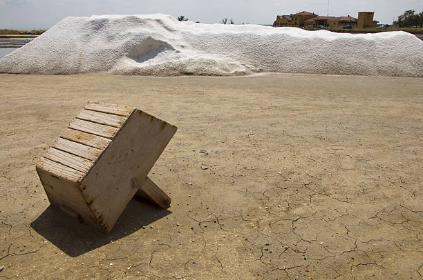 the salt of Cervia in Italy