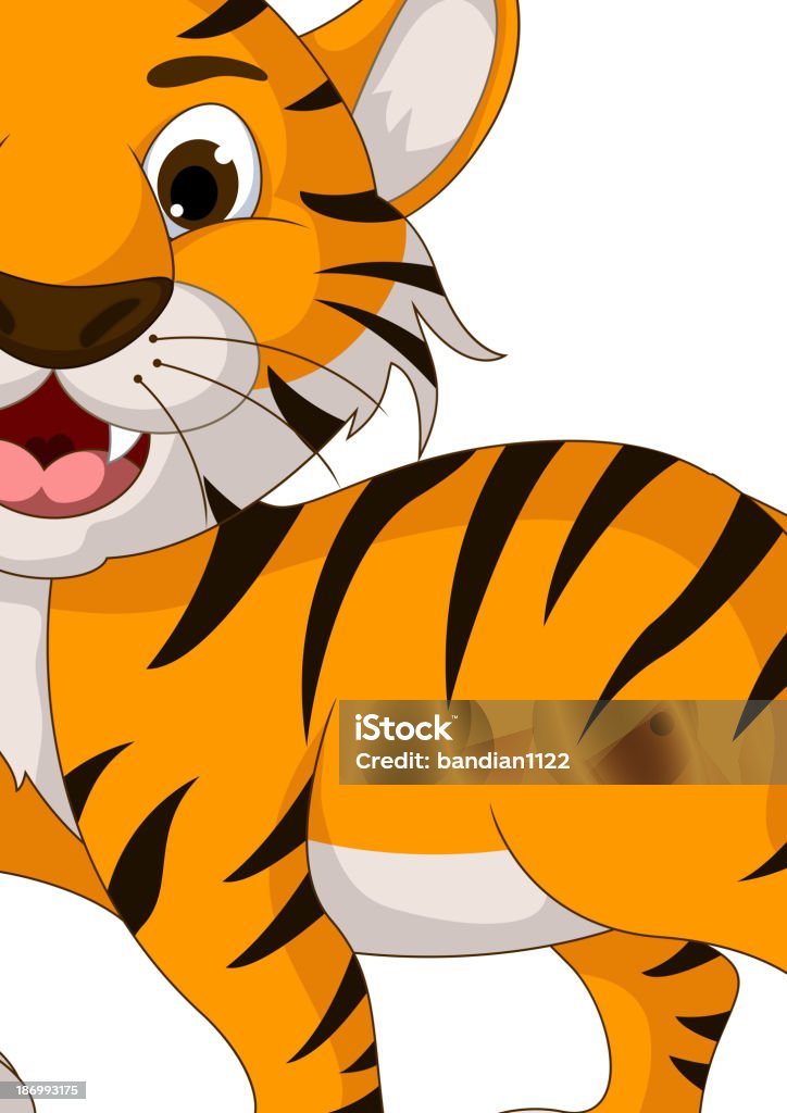 Cute Tiger Cartoon Walking Stock Illustration - Download Image Now - Tiger,  Animal, Animal Mouth - iStock
