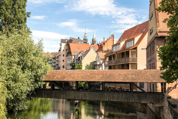 istock German traditional medieval Old Town and bridge over Pegnitz river in Nuremberg, Germany 1869932104