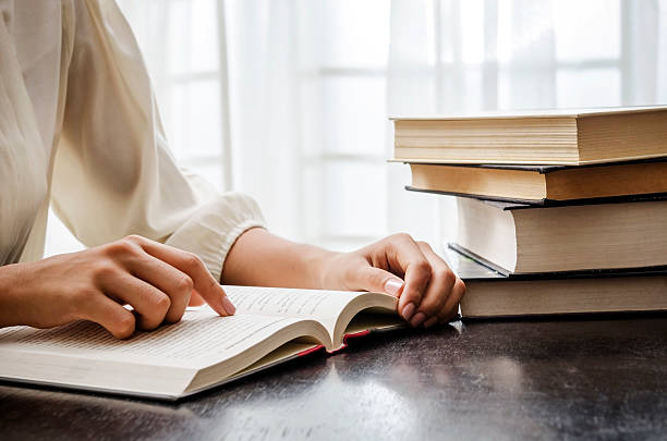 istock Closeup of reading the lesson 186994523