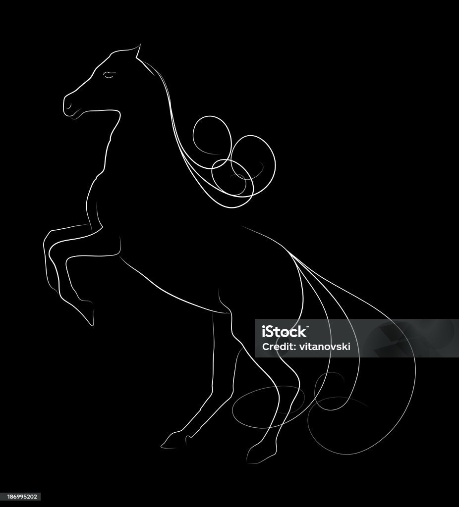 Elegante Cavalo - Royalty-free Abstrato Ilustração de stock