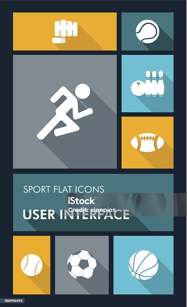 Sport workout mobile applications graphic user interface flat icons set. Sport workout mobile UI applications graphic user interface flat icons set. Vector file organized in layers for easy editing. Activity stock vector