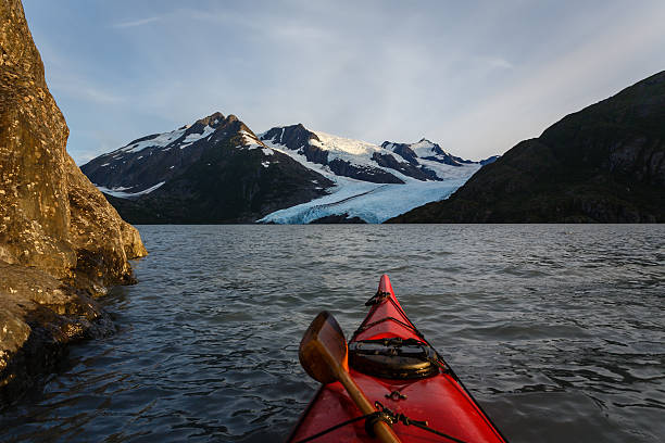 istock Kayaking to glacier in Alaska wilderness on sunny summer day 186997939