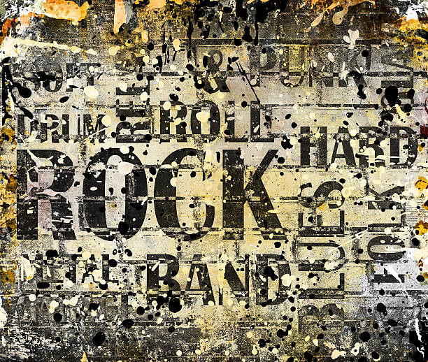 istock Grunge rock music poster 186999970