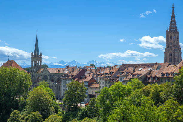 istock old town red proof with Cathedral, Bern, Switzerland 1870003782