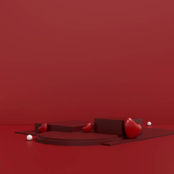 istock Happy Valentine's Day Background 3D Illustration 1870018470