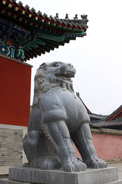 istock stone and lions in a temple 187002686