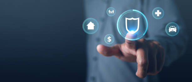 istock touching shield hud with dollar and asset icons, exploring insurance and retire planning for future. 1870027955