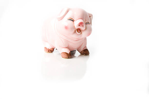 istock Small pink piggy bank 187003624