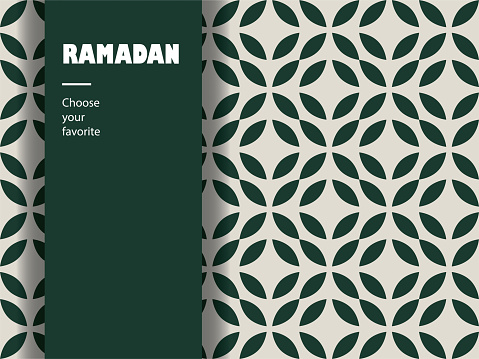 Arabic pattern Islamic Ramadan wallpaper seamless vector background ornamental