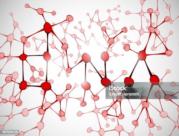 Молекула Днк — стоковая векторная графика и другие изображения на тему Абстрактный - Абстрактный, Атом, Без людей