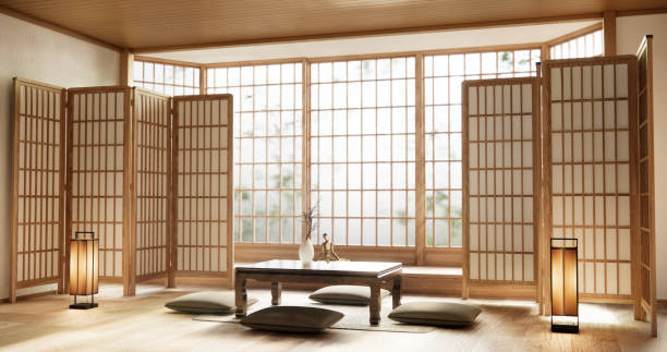 istock low table and pillow on minimal room japan style. 1870057345