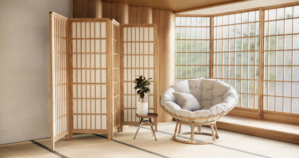 istock armchair sofa and decoration on Modern room interior . 1870058391
