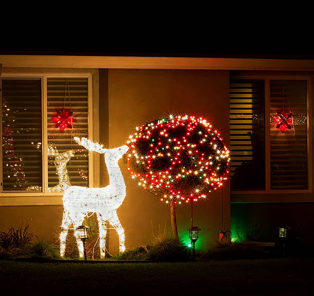 istock Christmas-New Year lights 187006138