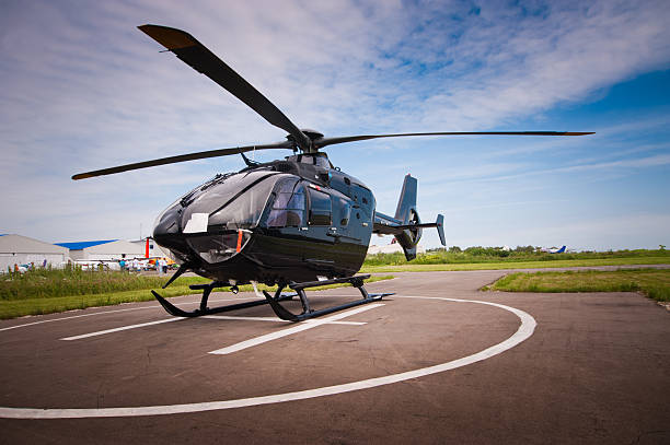 istock The helicopter in airfield 187006869