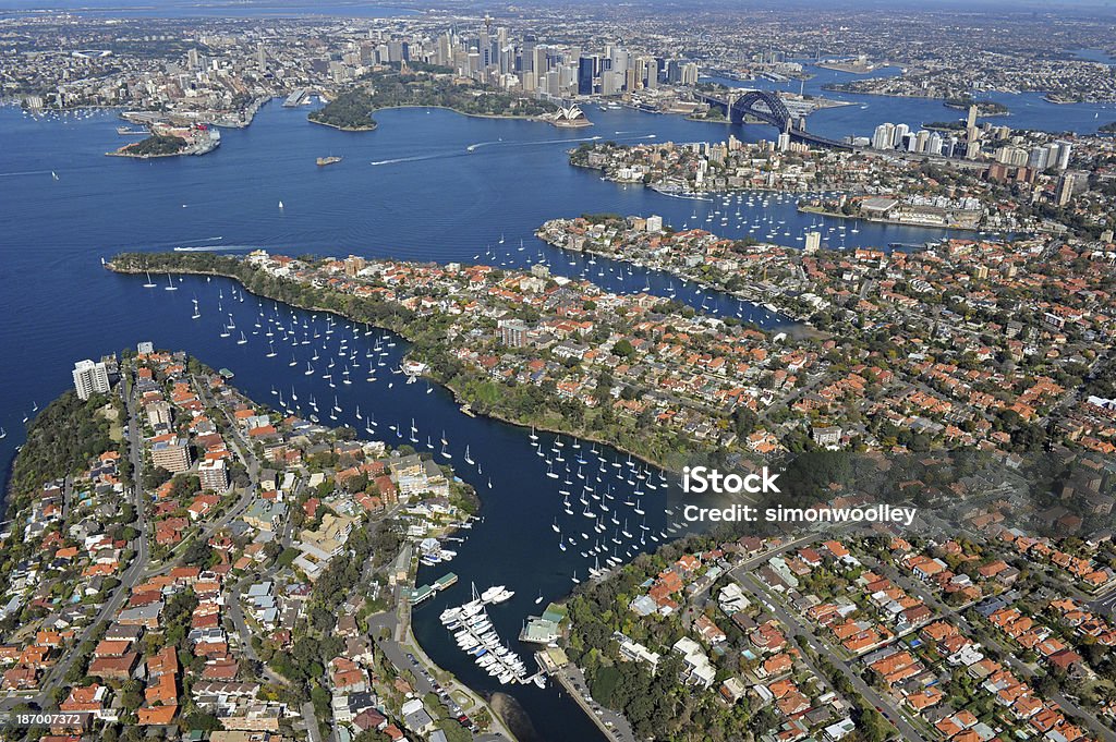 photo aérienne du port de Sydney - Photo de Vue aérienne libre de droits