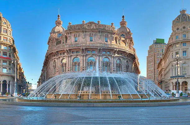 Photo of Piazza De Ferrari in Genoa