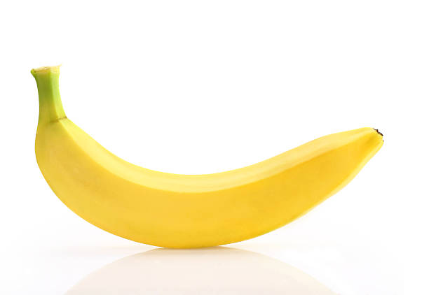 istock Clean ripe banana shot isolated on white 187009050