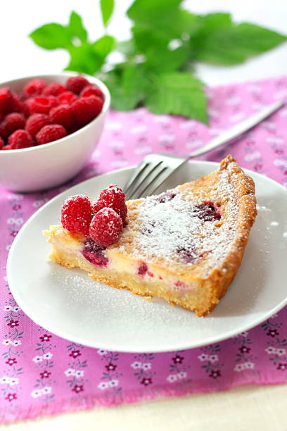istock Almond tart with raspberries 187009083