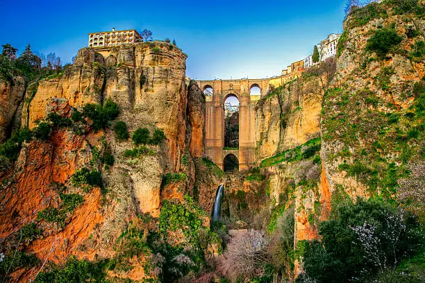 The village of Ronda in Andalusia, Spain. This photo made by HDR technic