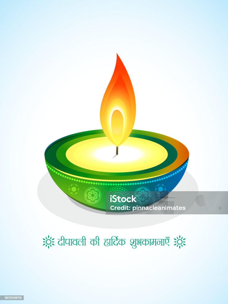 Creative Diwali Diya Stock Illustration - Download Image Now ...