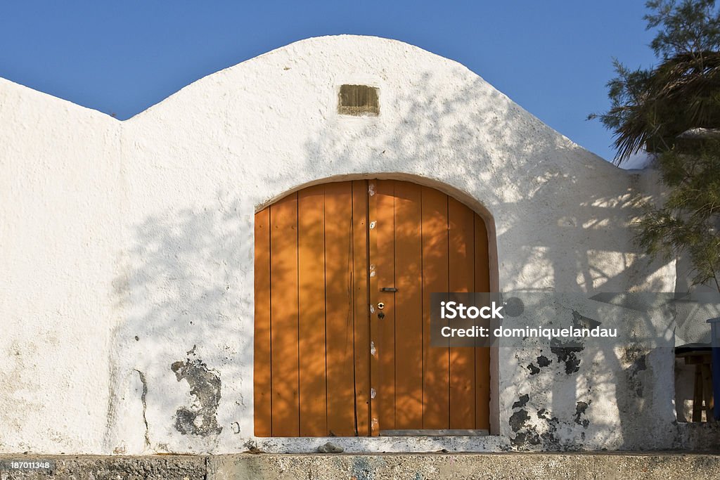 Porta de laranja - Foto de stock de Arquitetura royalty-free