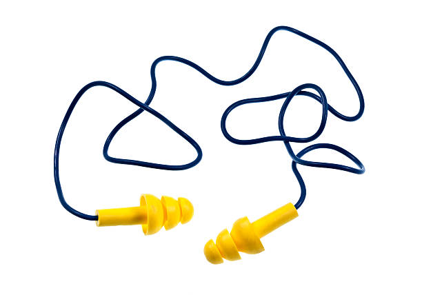 Reusable Ear Plugs With Cord stock photo