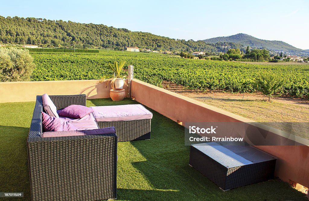 Vineyard terraza, Francia - Foto de stock de Viña libre de derechos