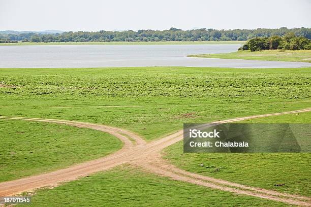 Incrocio Stradale - Fotografie stock e altre immagini di A forma di croce - A forma di croce, Acqua, Ambientazione esterna