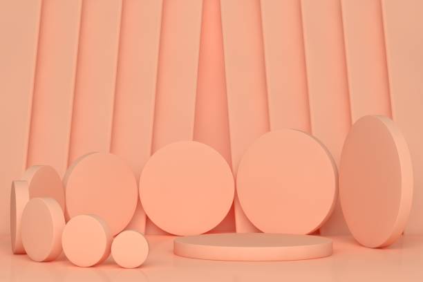 istock Abstract background for 3D product presentation, empty product stand 1870124576