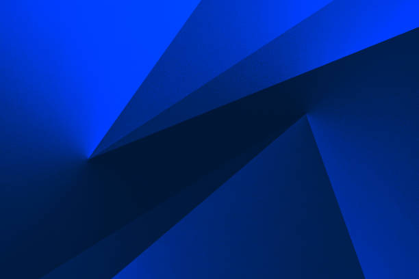 istock Black dark navy blue cobalt abstract background. Geometric. Color gradient. Line triangle polygon 3D. Neon electric metall metallic. 1870133975