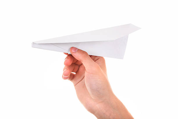 istock Paper Plane in a Hand 187014479