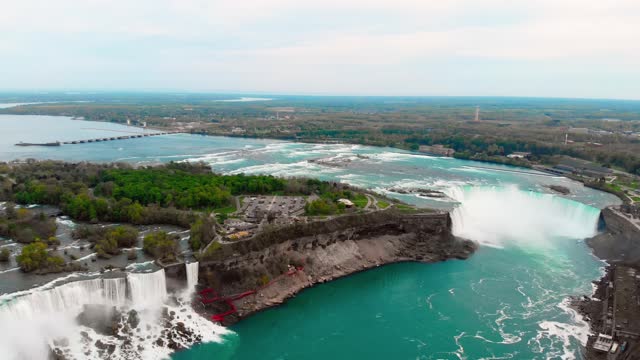 Niagara Falls, embodying divine beauty nature, ethereal spectacle. divine essence falls, illustrating nature's grandeur can reach divine proportions, making falls symbol sublime divine natural world.