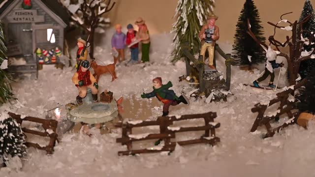 Indoor Christmas Village