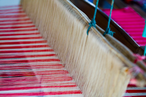 Detail of classical loom in Chiang Rai province