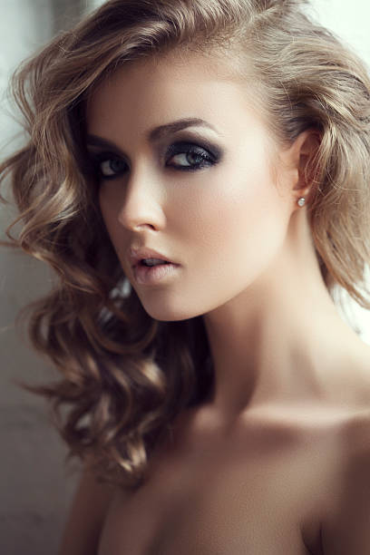 istock Studio shot of young beautiful woman 187015126