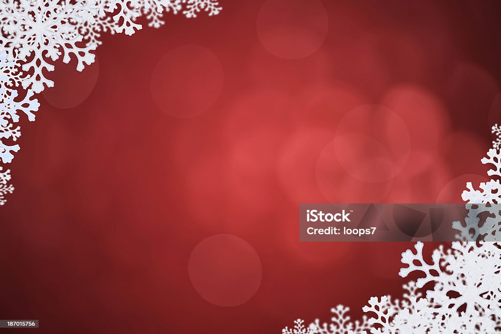 Inverno fundo vermelho - Foto de stock de Abstrato royalty-free